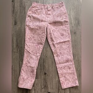 Pink Floral Pants